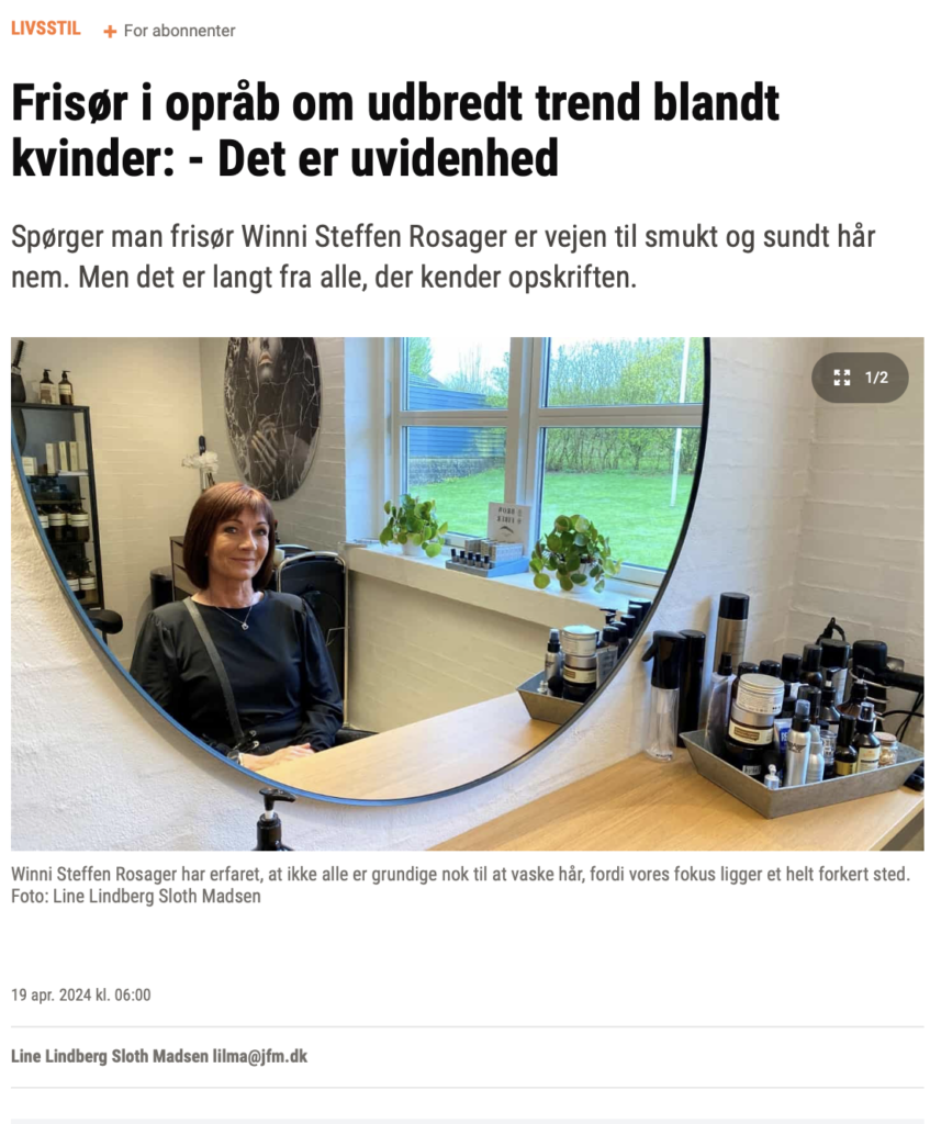 Hair by Winni deler hårtips i Fyens Stiftstidende